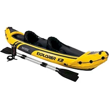 Каяк надувний Intex EXPLORER K2 312 x 91 x 51 см, жовто-сірий