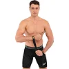 Лямки для тяги вісімки Figure 8 для штанги та важких тренувань POWER STRAP LiveUp LP8772 2шт (Чорний-золотий)
