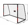 Ворота футбольные Neo-Sport Dots NS-473 300 х 200 х 120 см, черно-красные