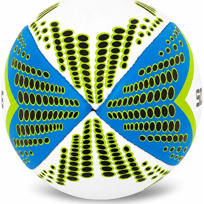 Регбийный мяч SOCCER STAR R-5354-3 (Белый-синий-салатовый)