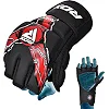 Тренувальні рукавиці RDX GRAPPLING GLOVES NEW AURA F17 чорний, червоний