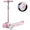 Детский самокат трехколесный Ricokids Piko розовый