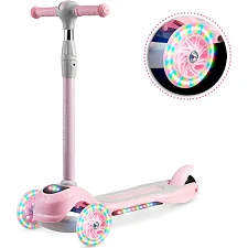 Детский самокат трехколесный Ricokids Piko розовый