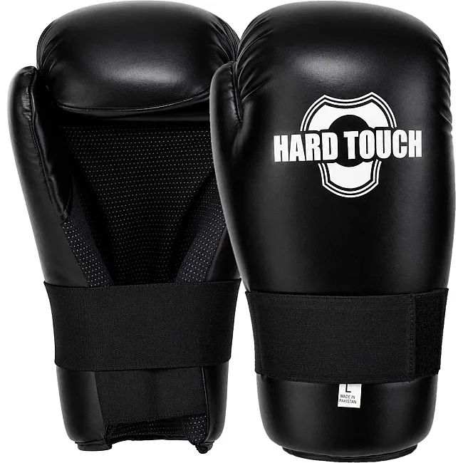 Рукавички тренувальні закритого типу для хеквондо карате HARD TOUCH BO-00132 (Чорний)