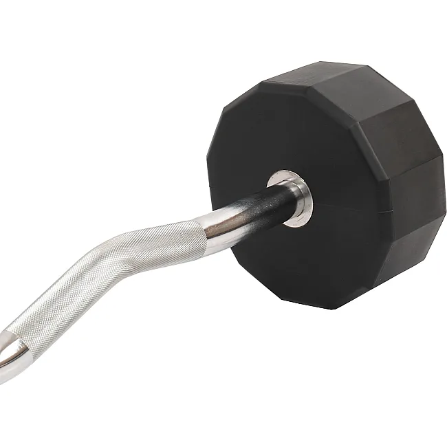 Штанга неразборная с фиксированным весом изогнутая PEV HAMMER STRENGHT TA-9978-40 (Черный)