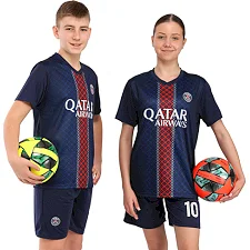 Футбольна форма дитяча із символікою клубу PSG домашня 2026 SP-SPORT CO-7356 (Темно-синій)