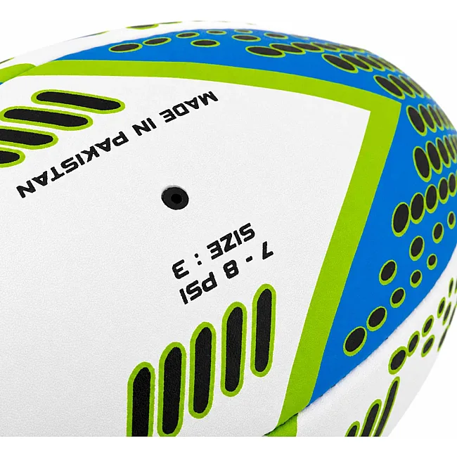 Регбийный мяч SOCCER STAR R-5354-3 (Белый-синий-салатовый)