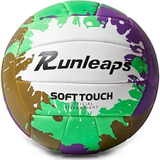 Волейбольный мяч Runleaps Green Purple size 5