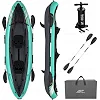 Каяк надувний Bestway Hydro-Force Ventura X2 330 х 86 см, чорно-м'ятний