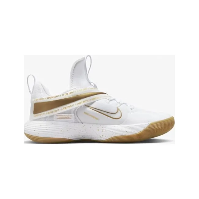 Взуття для волейболу NIKE React Hyperset SE білий, золотистий