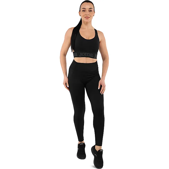 Лосины леггинсы спортивные женские JOMA INDOOR GYM 902037-100 размер (Черный)