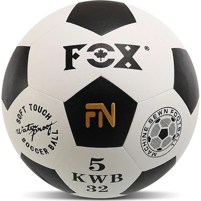 Футбольный мяч FOX FB-7628 №5 PU (Белый-черный)