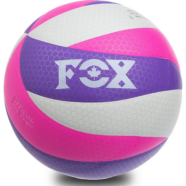 Волейбольный мяч
 FOX SD-V8005 №5 PU (Белый-фиолетовый-малиновый)