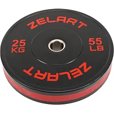 Бамперний диск гумовий ZELART TA-4790-25 51мм 25кг