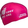 Двухсторонняя шапочка для плавания
 силиконовая юниорская MADWAVE
 BOO! reversible M055022 (Черный-розовый)