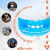 Капа для бокса Shock Doctor Double Braces под брекеты, верхние и нижние зубы, взрослая (возраст 12+) Blue (art. 4300-BLU-AD)