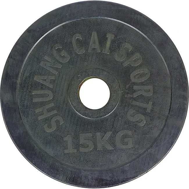 Блины диски обрезиненные SHUANG CAI SPORTS TA-1448-15B 52мм 15кг