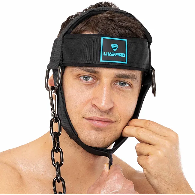 Упряжь тренажер для тренировки мышц шеи NECK HARNESS LiveUp LP8715