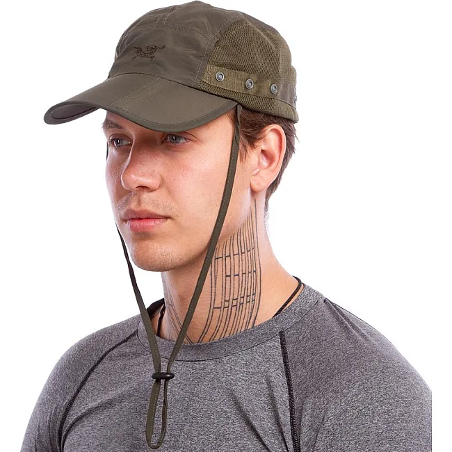 Кепка с защитой шеи от солнца Sahara Cap ARCTERYX TY-1625 (Оливковый)