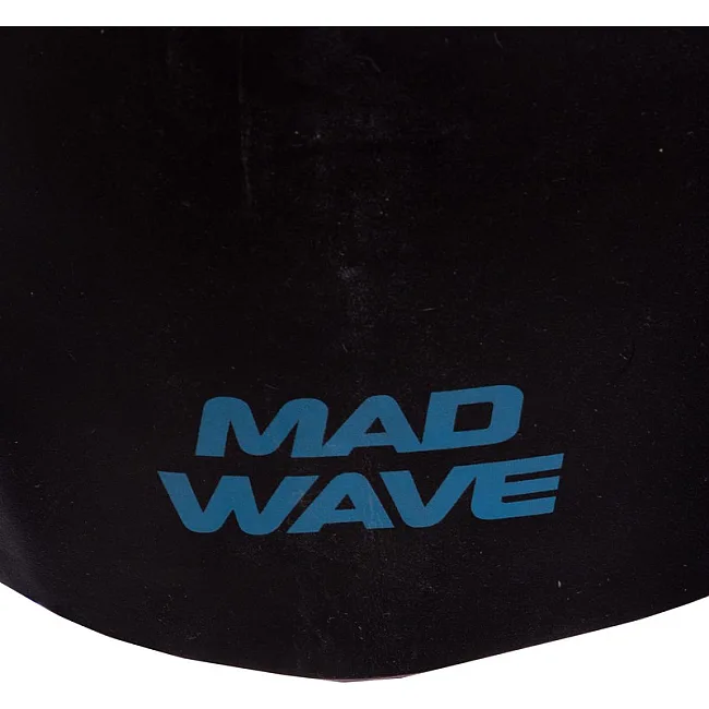 Двухсторонняя шапочка для плавания
 силиконовая юниорская MADWAVE
 BOO! reversible M055022 (Черный-розовый)