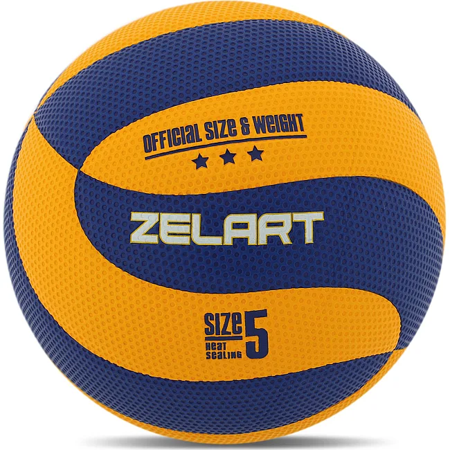 Волейбольный мяч
 ZELART
 VB-2024 №5 PU (Желтый-синий)
