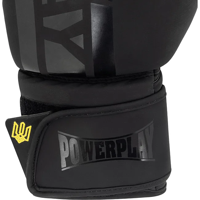 Боксерские перчатки PowerPlay 3021 Украина Черные