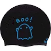 Двухсторонняя шапочка для плавания
 силиконовая юниорская MADWAVE
 BOO! reversible M055022 (Черный-розовый)