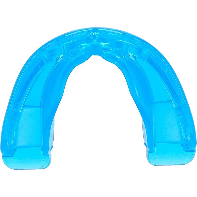 Капа для бокса Shock Doctor Double Braces под брекеты, верхние и нижние зубы, взрослая (возраст 12+) Blue (art. 4300-BLU-AD)