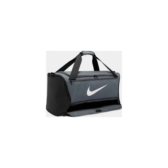 Спортивная сумка Nike NK BRSLA M DUFF-9.5 60L серый, черный 63,5х30,5х30,5 см