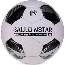 Футбольний м'яч HYBRID BALLONSTAR FB-3132 №5 PU (Білий-чорний)