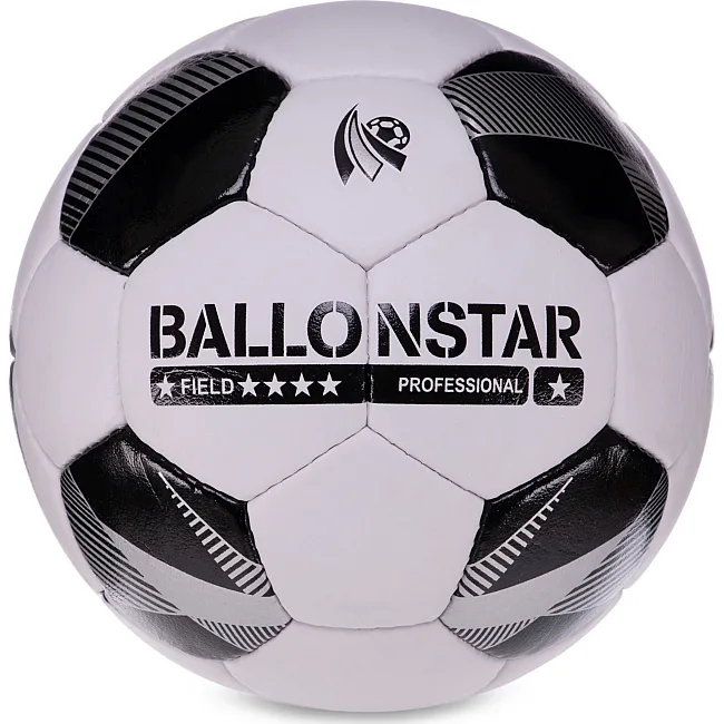 Футбольный мяч HYBRID BALLONSTAR FB-3132 №5 PU (Белый-черный)