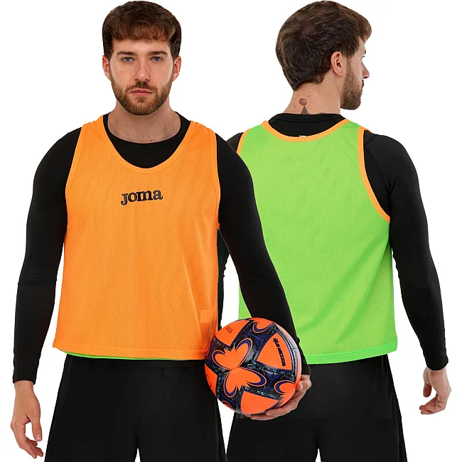Манішка спортивна ігрова двостороння цільна JOMA

 101689-050 cалатово-жовтогарячий (Салатовий-жовтогарячий)