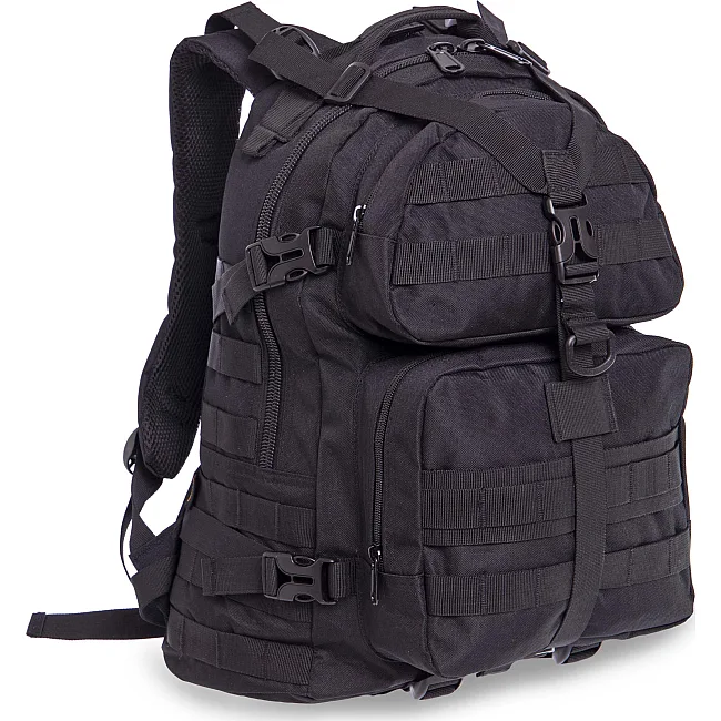 Штурмовой тактический рюкзак
 трехдневный SILVER KNIGHT TY-046
 44х32х21см 30л (Черный)