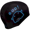 Двухсторонняя шапочка для плавания
 силиконовая юниорская MADWAVE
 BOO! reversible M055022 (Черный-розовый)