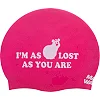 Двухсторонняя шапочка для плавания
 силиконовая юниорская MADWAVE
 BOO! reversible M055022 (Черный-розовый)