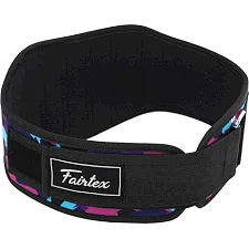 Пояс атлетический текстильный FAIRTEX 165551 спинка-18см-голубой