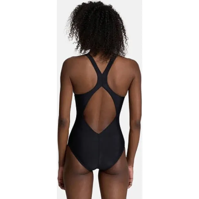 Купальник закрытый для женщин Arena KIKKO V SWIMSUIT V BACK GRAPHI черный, серый