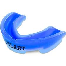 Капа для бокса двухслойная ZELART BO-4507 (Прозрачный-синий)