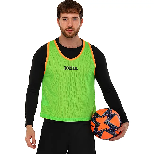 Манішка спортивна ігрова двостороння цільна JOMA

 101689-050 cалатово-жовтогарячий (Салатовий-жовтогарячий)