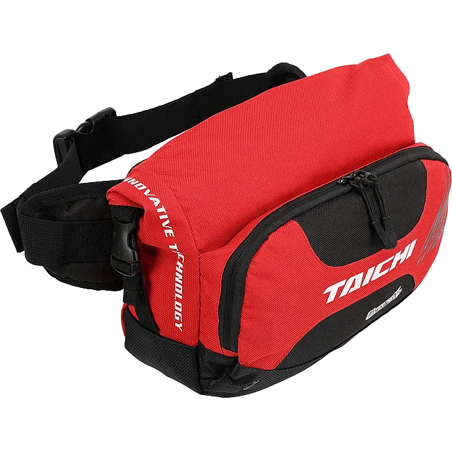 Сумка на пояс через плечо бананка TAICHI MS-6808 7л (Черный-красный)