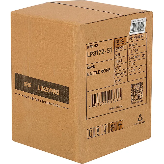 Канат для кросфіту в захисному рукаві
 LiveUp LP8172-9 9м