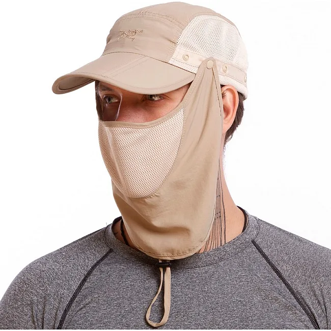 Кепка с защитой шеи от солнца Sahara Cap ARCTERYX TY-1625 (Оливковый)