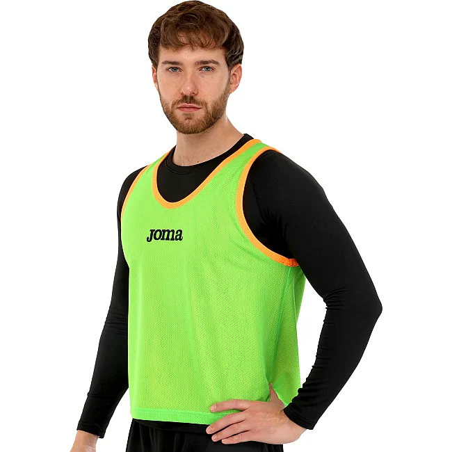 Манішка спортивна ігрова двостороння цільна JOMA

 101689-050 cалатово-жовтогарячий (Салатовий-жовтогарячий)