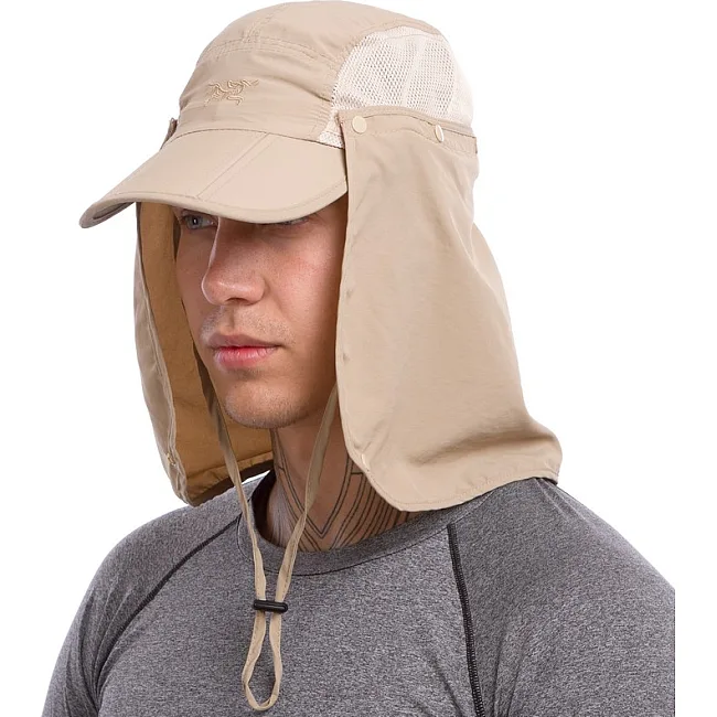 Кепка с защитой шеи от солнца Sahara Cap ARCTERYX TY-1625 (Оливковый)
