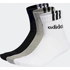 Шкарпетки Adidas C 3S LIN 3P чорний, сірий, білий