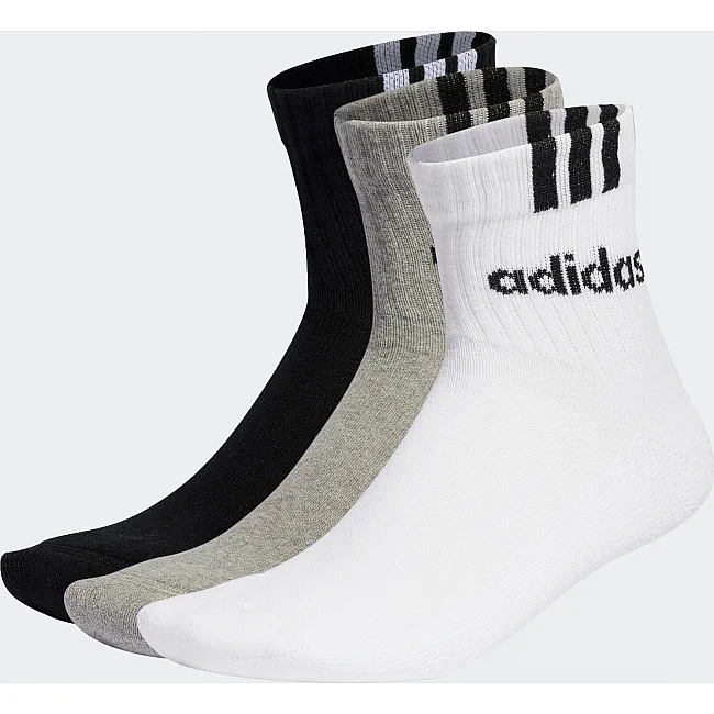 Шкарпетки Adidas C 3S LIN 3P чорний, сірий, білий