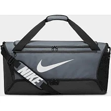 Спортивная сумка Nike NK BRSLA M DUFF-9.5 60L серый, черный 63,5х30,5х30,5 см