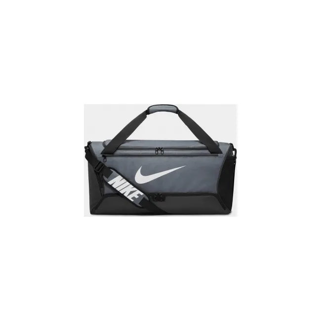 Спортивная сумка Nike NK BRSLA M DUFF-9.5 60L серый, черный 63,5х30,5х30,5 см