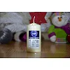 Свеча столовая цилиндр Bispol AURA Candles sw50_100_011 Молочный