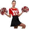 Костюм для чирлидинга футболка и плиссированная мини-юбка LIDONG M41 (Красный)